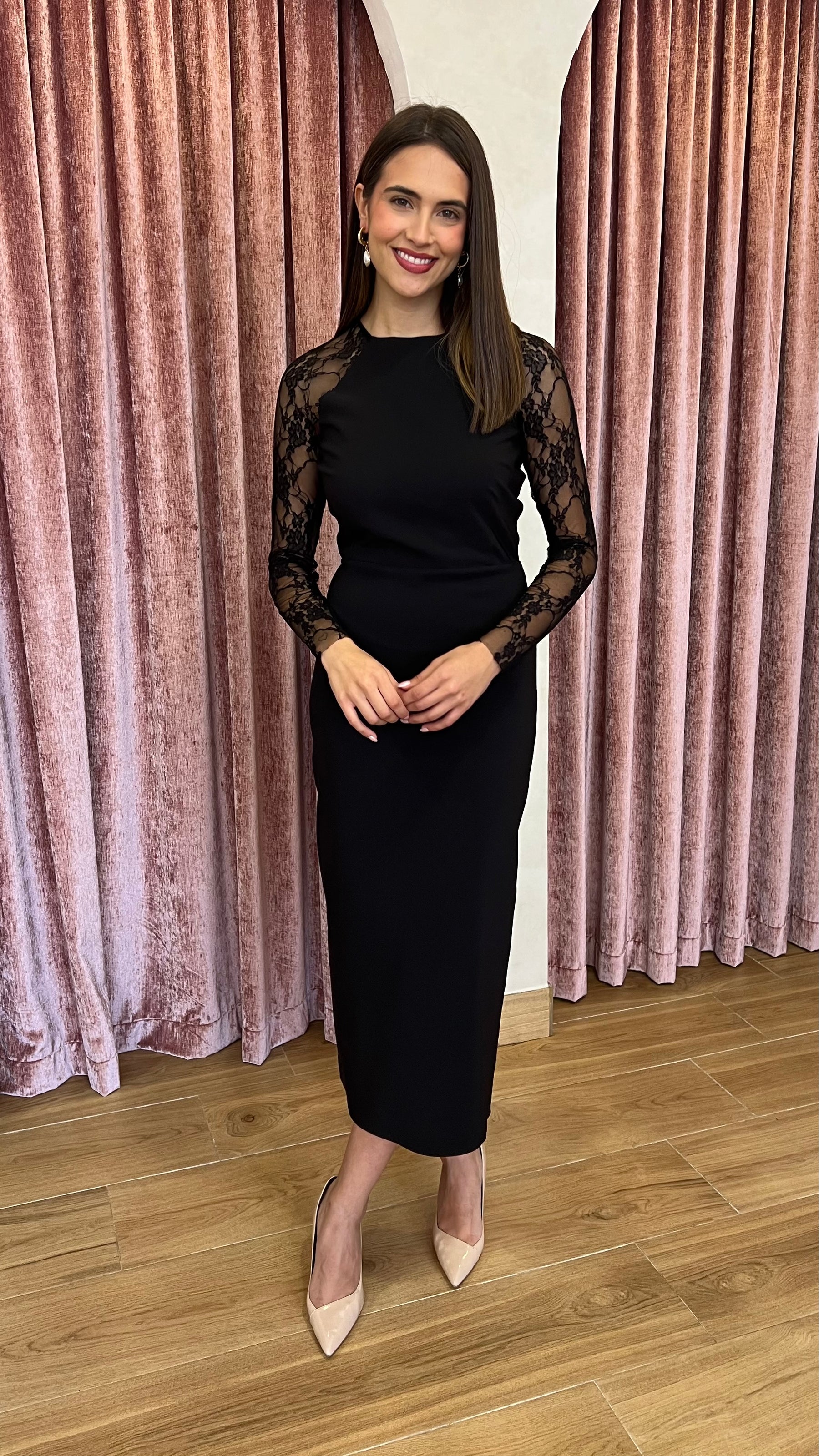 Vestido Regina Negro Mantilla “Made in Spain”