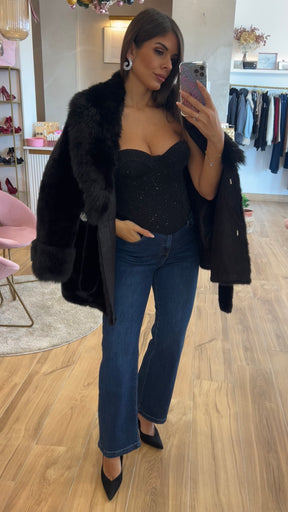 Corsé Palabra Honor Negro