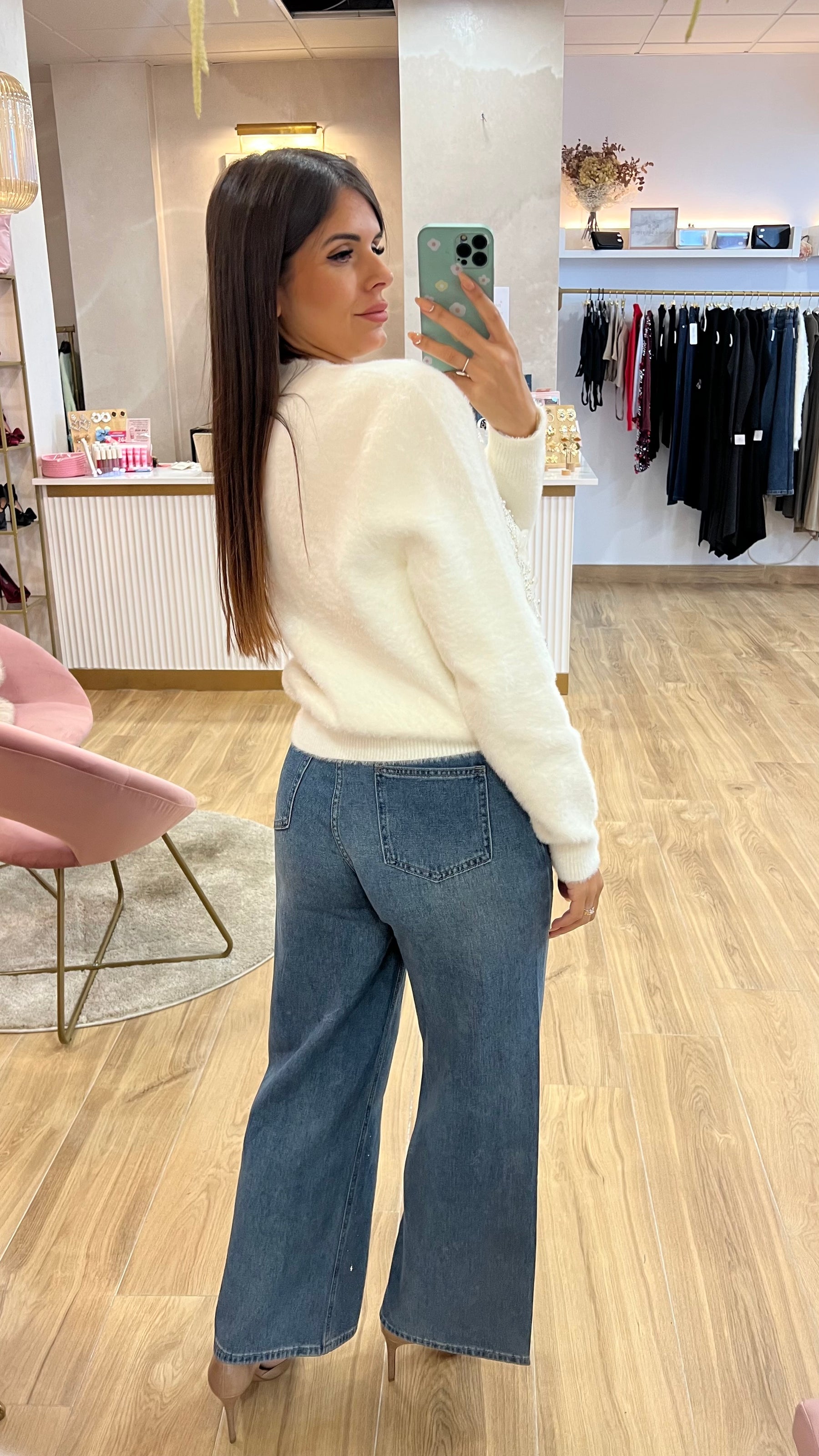 Rebeca Bordado Joya Blanca