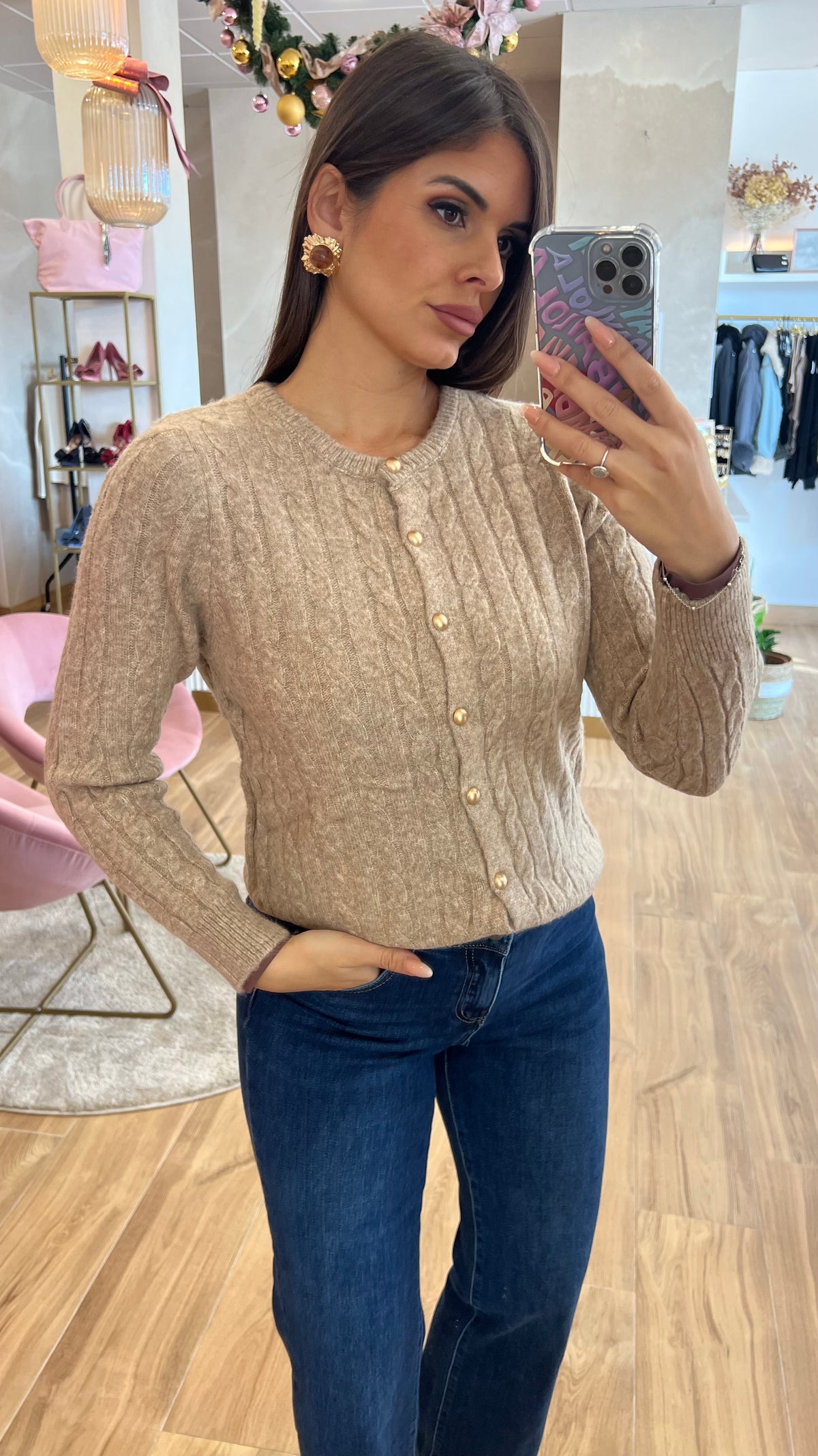 Rebeca Trenzada Beige