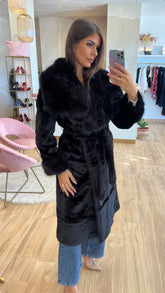Abrigo Largo Negro Premium