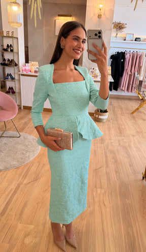 Vestido Rose Verde Agua “Made in Spain”