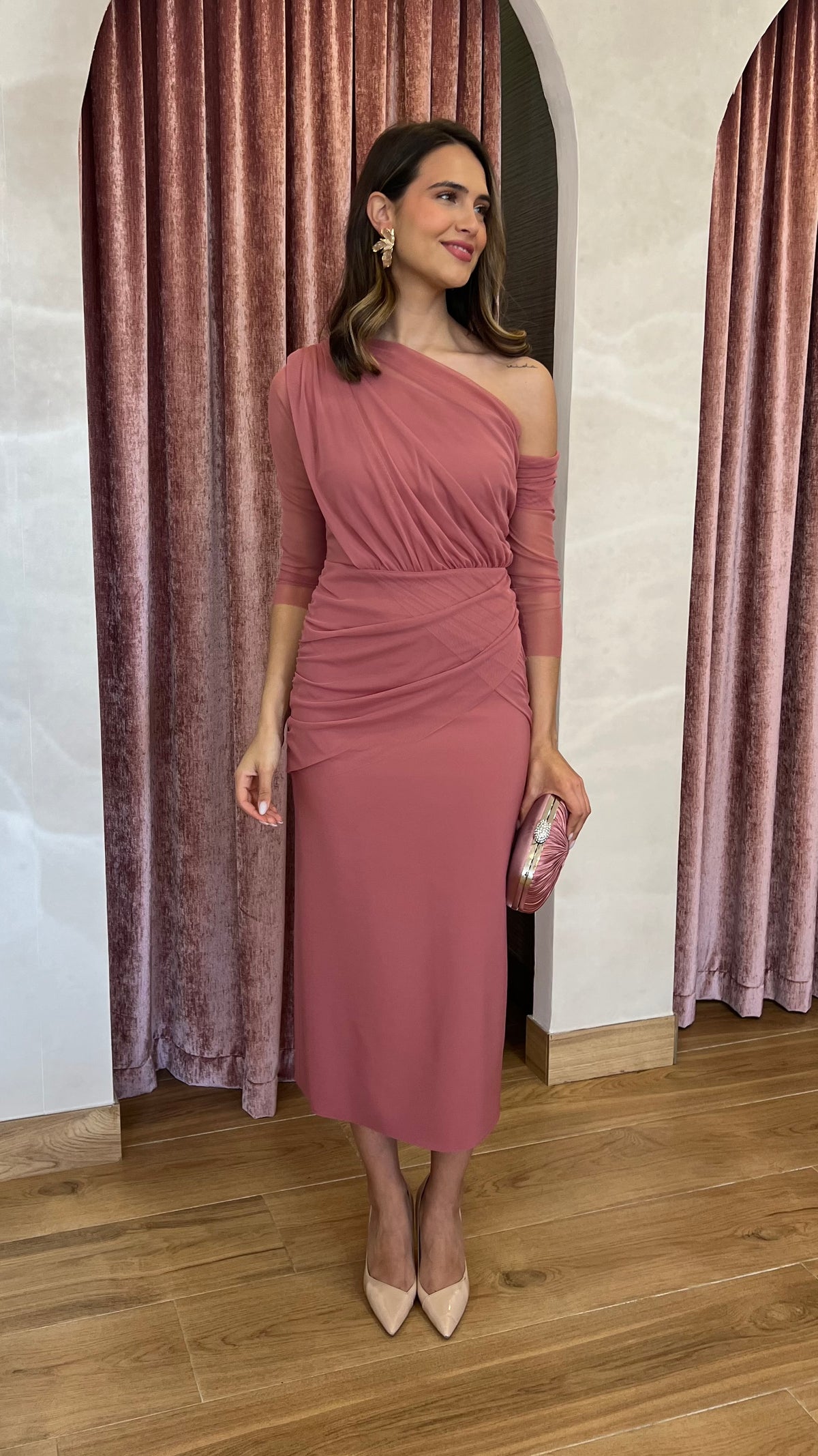 Vestido Soleil Rosa Marsala “Made in Spain”