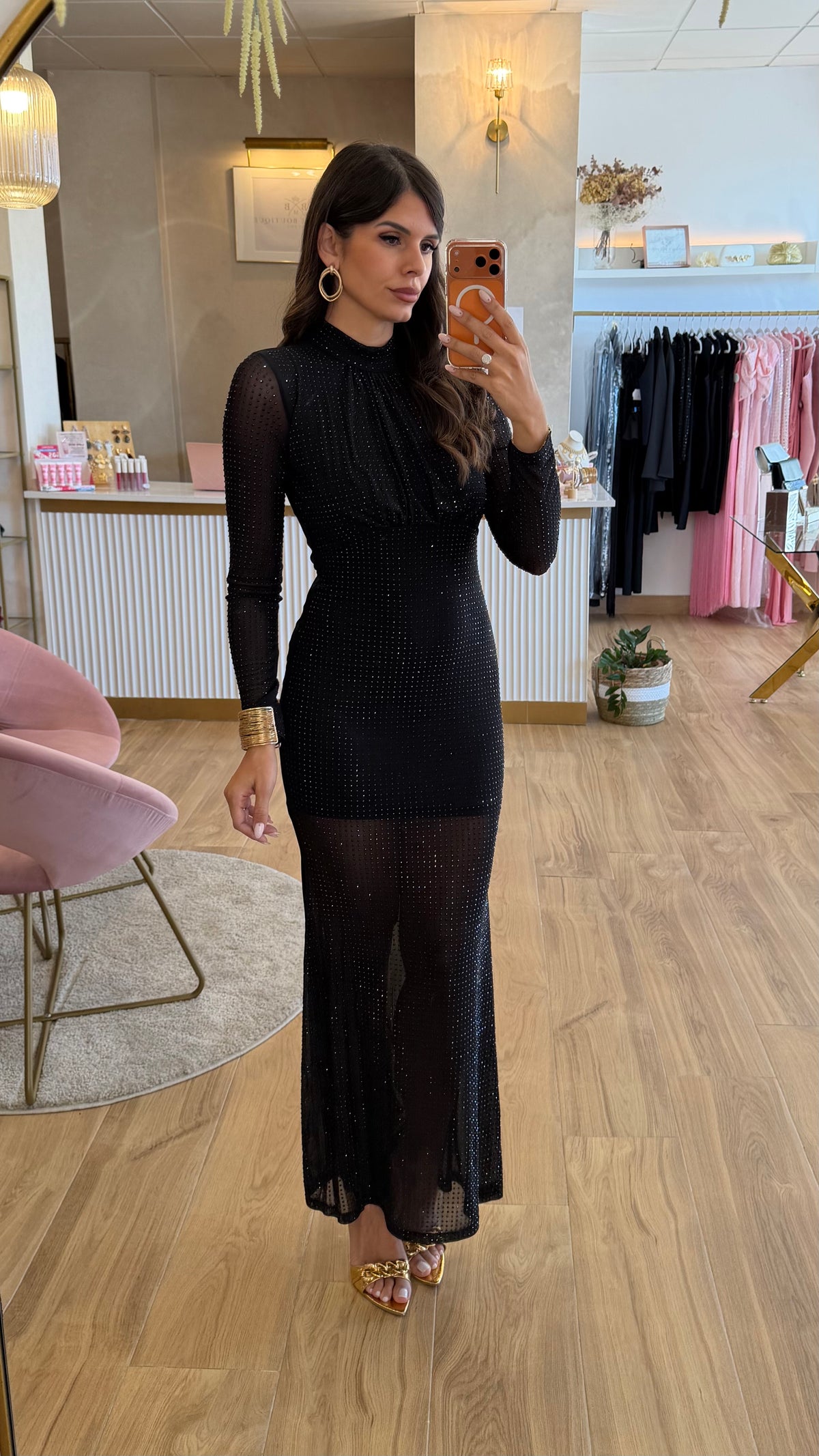 Vestido Gema Brilli Negro