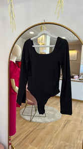 Body Básico Manga Larga Negro