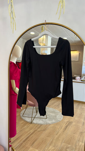 Body Básico Manga Larga Negro