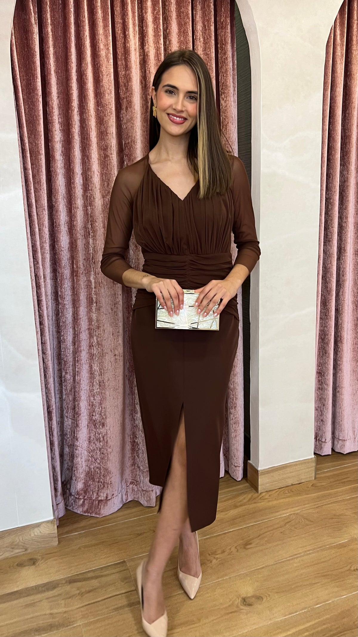 Vestido Alma Chocolate “Made in Spain”