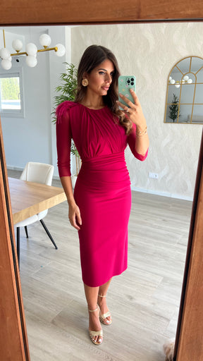 Vestido Leonor Cereza “Made in Spain”