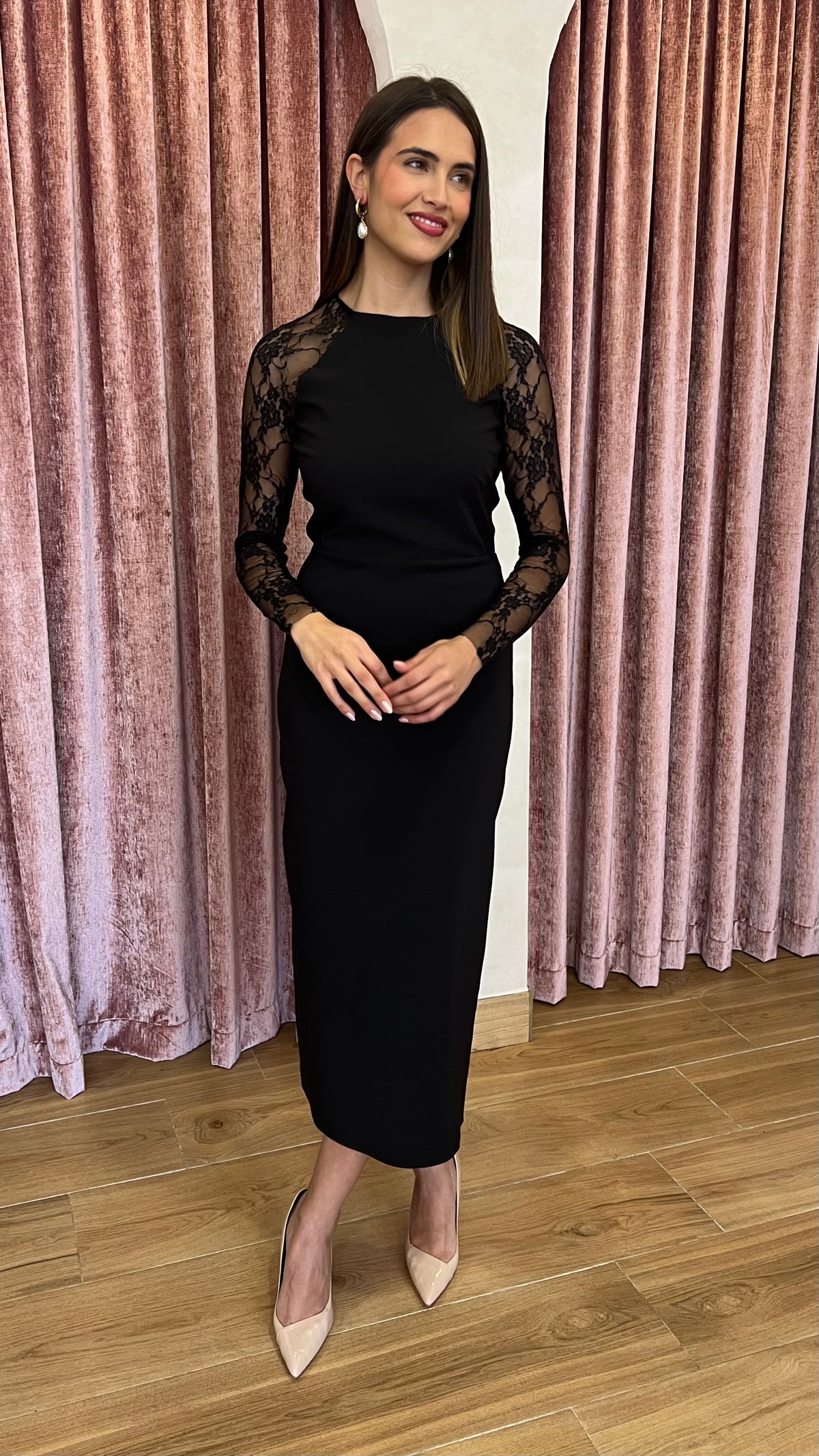 Vestido Regina Negro Mantilla “Made in Spain”