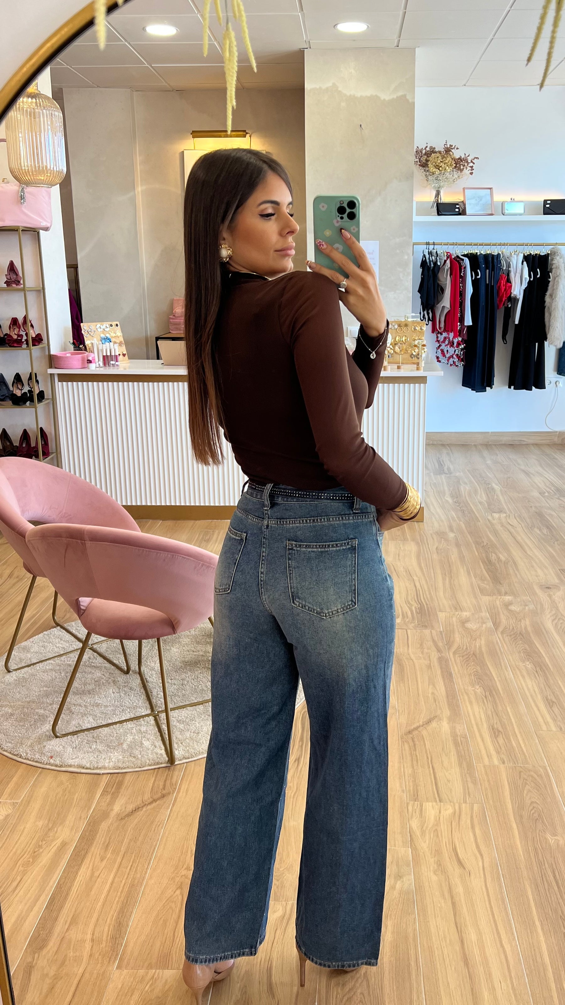 Top Cuello Perkins Chocolate