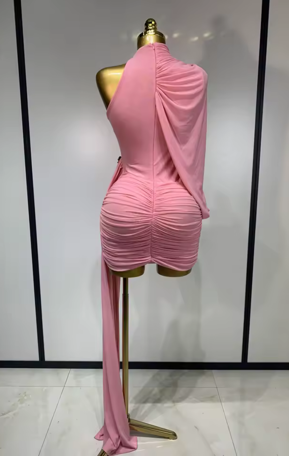 Vestido Draped Rosa
