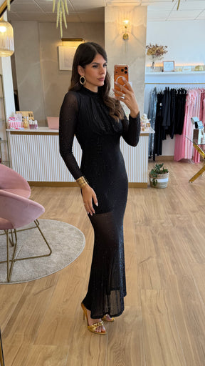 Vestido Gema Brilli Negro