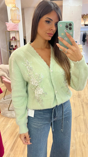 Rebeca Bordado Joya Menta