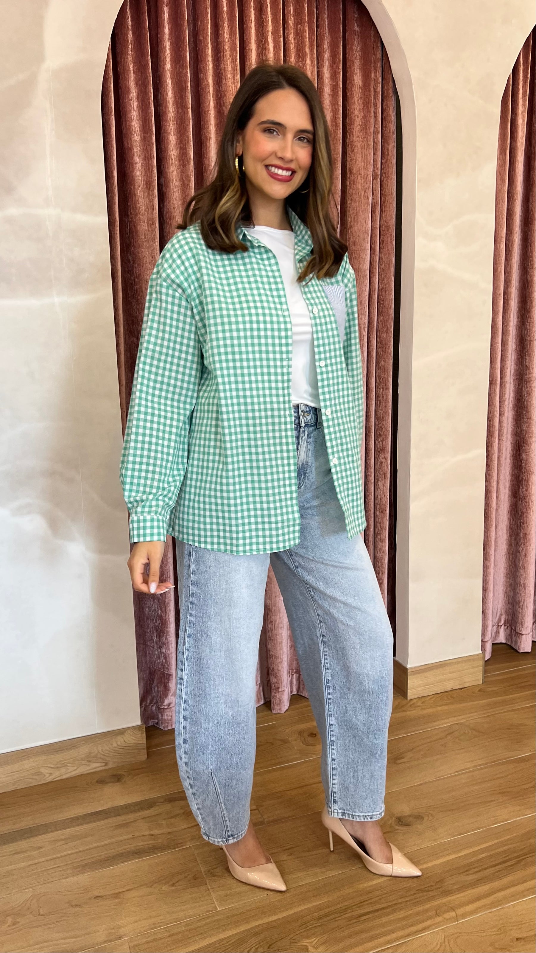 Camisa Bolsillo Verde