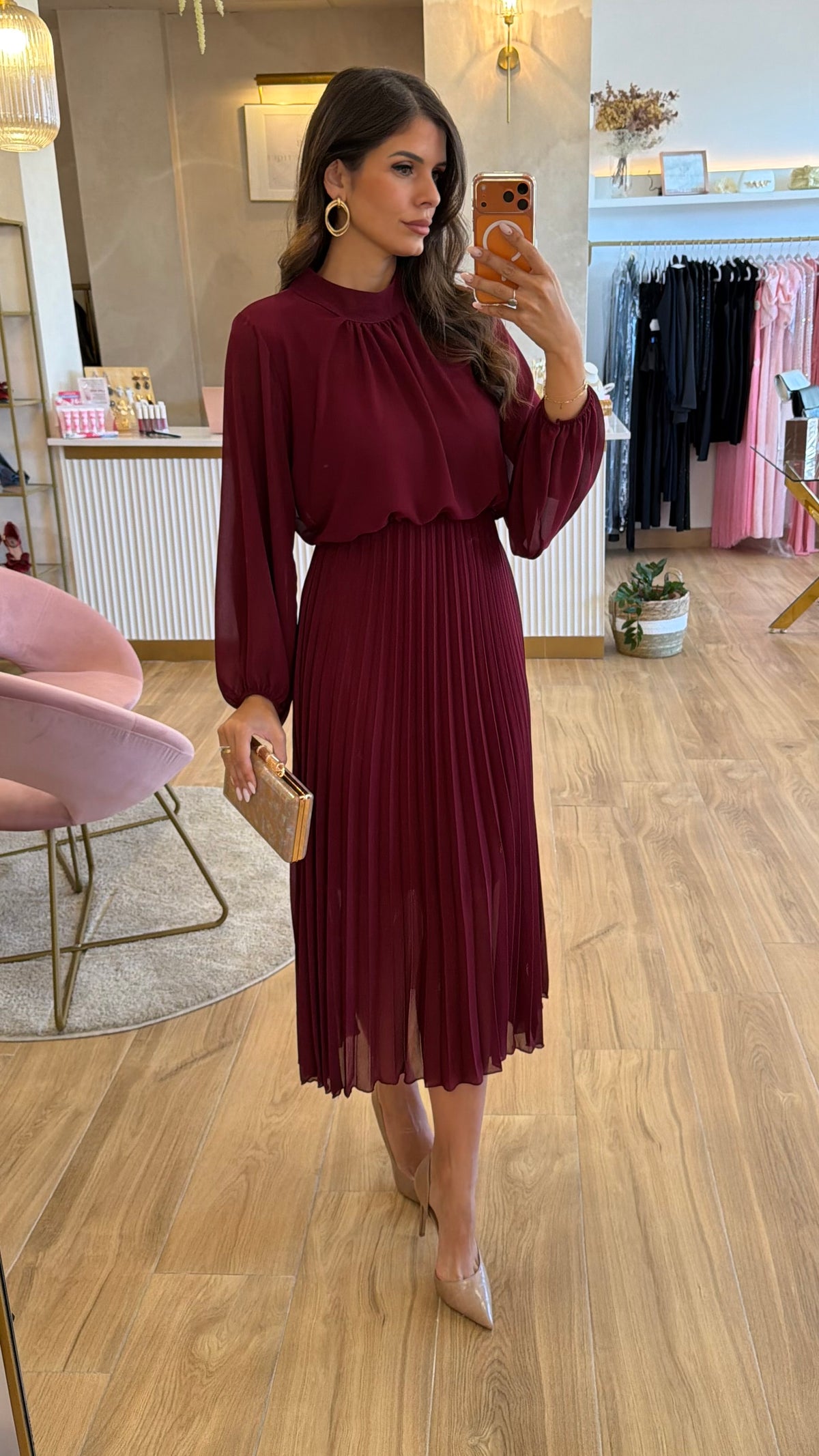 Vestido Paula Burdeos