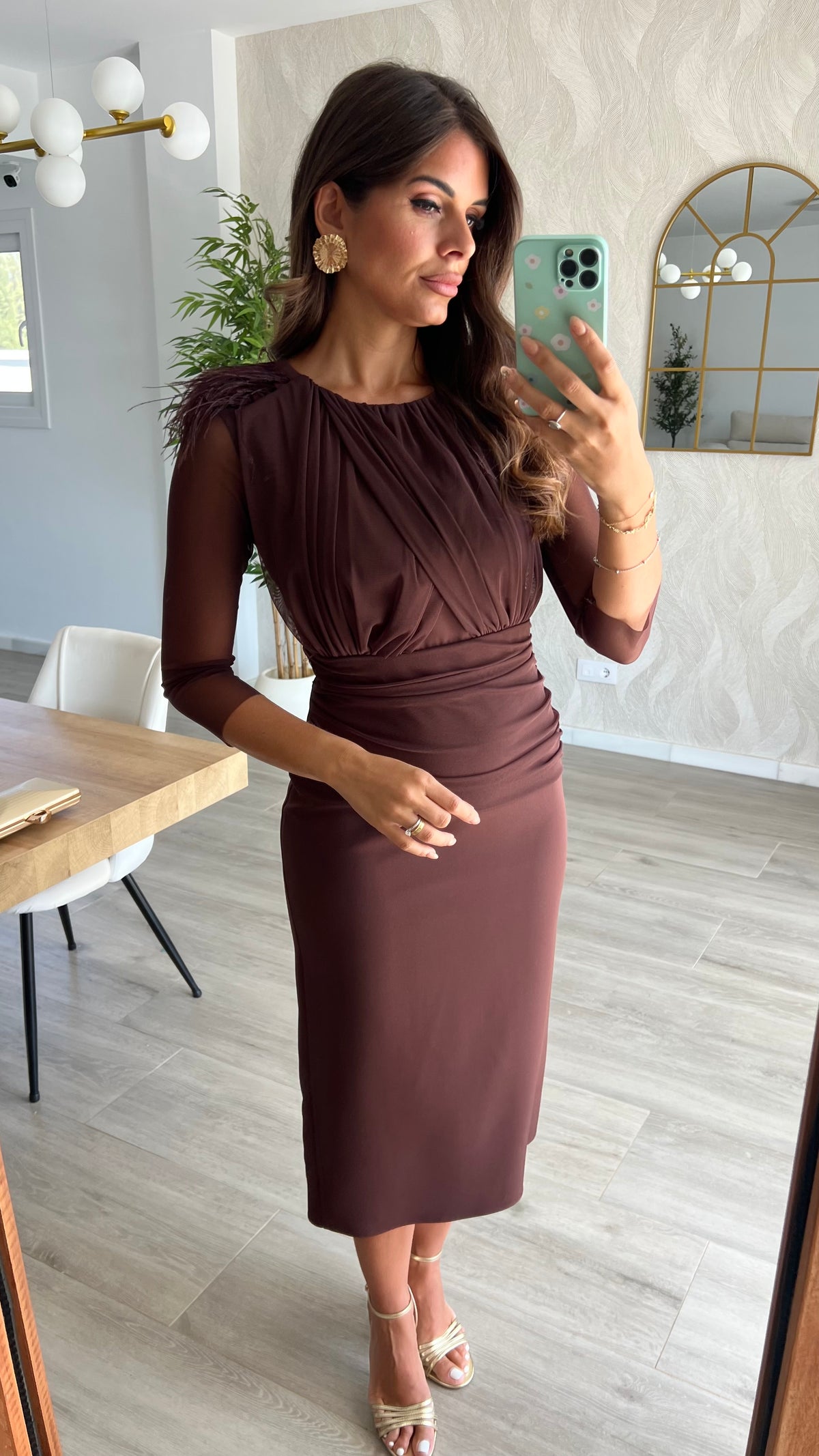 Vestido Leonor Chocolate “Made in Spain”
