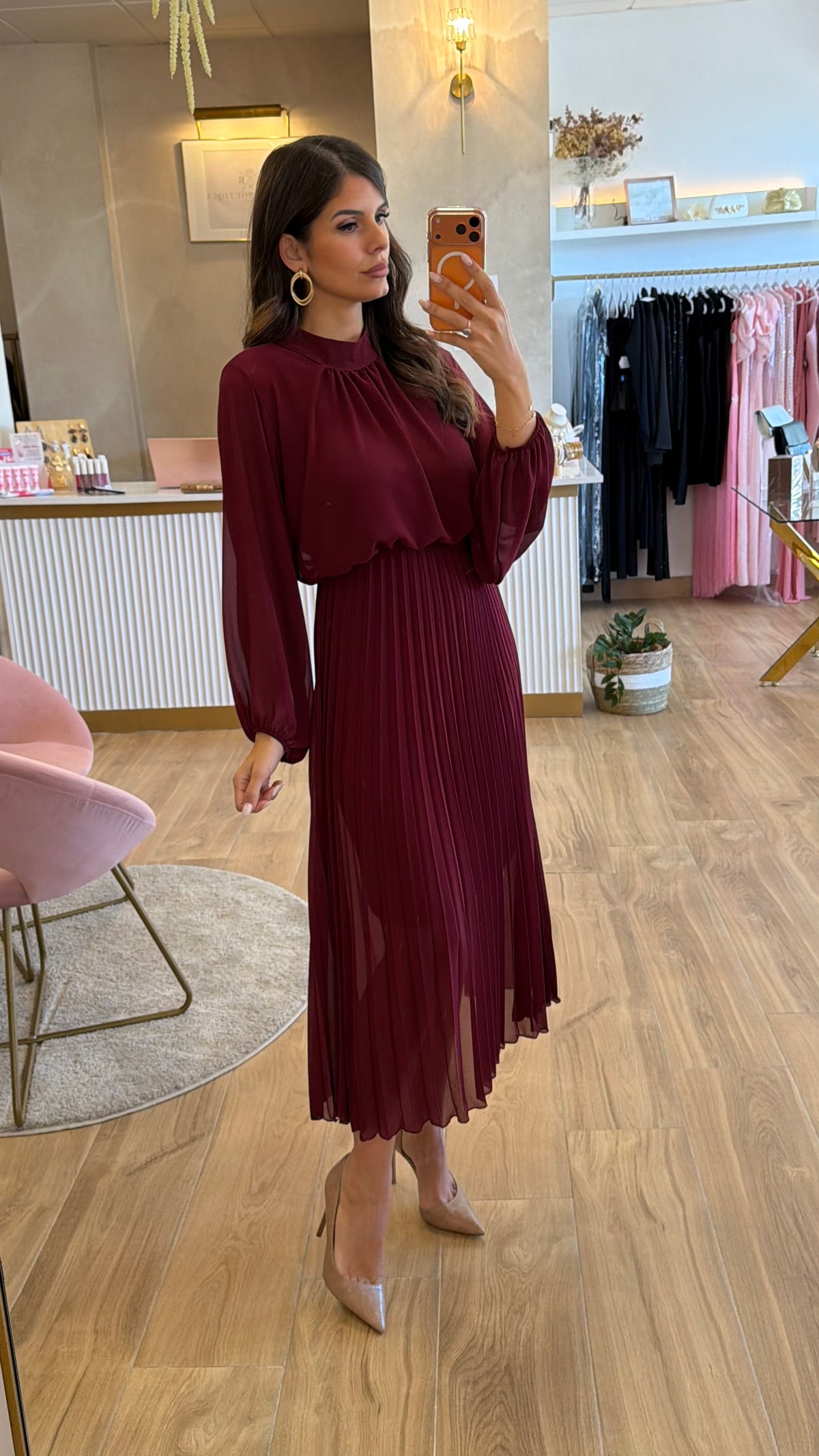 Vestido Paula Burdeos