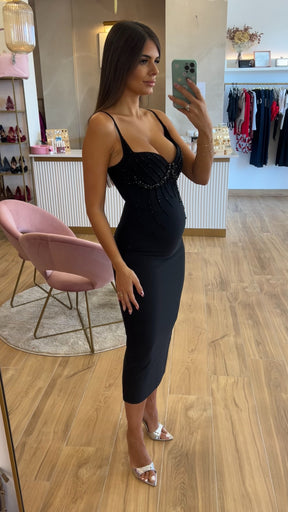 Vestido Bandage Valentina Negro