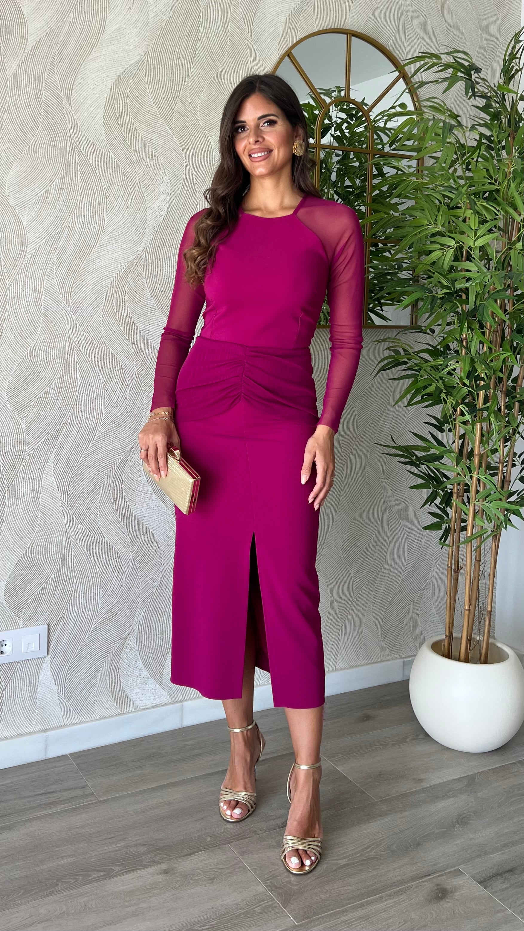 Vestido Aura Buganvilla “Made in Spain”