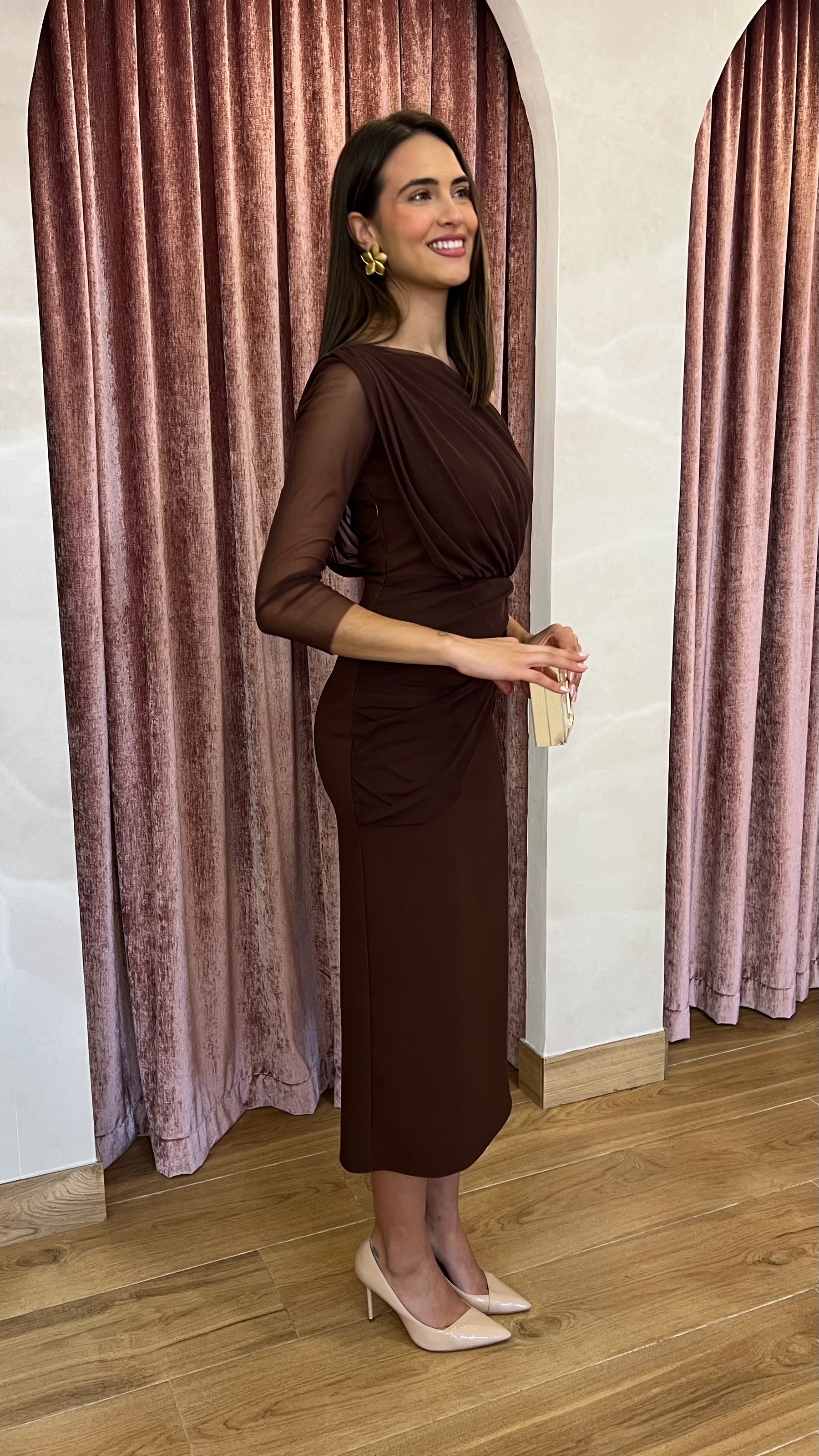 Vestido Soleil Marrón Chocolate “Made in Spain”