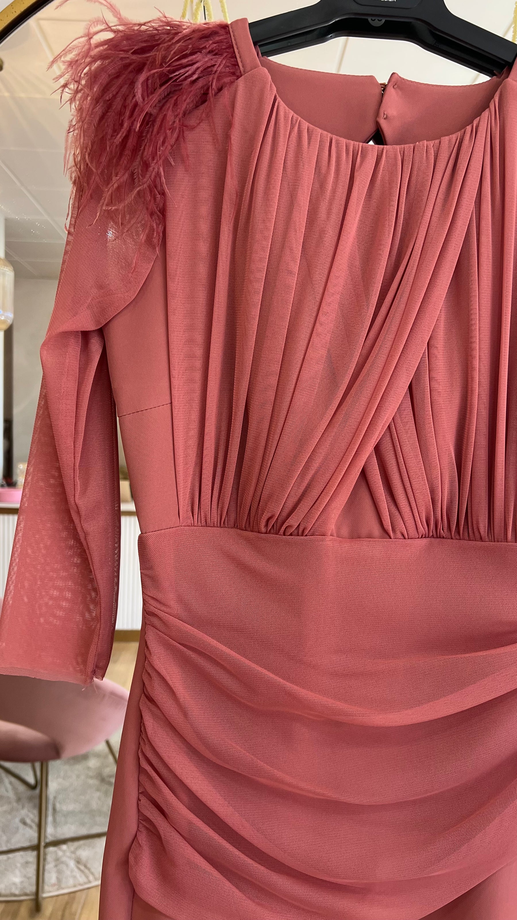 Vestido Leonor Rosa Marsala “Made in Spain”