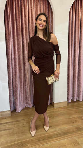 Vestido Soleil Marrón Chocolate “Made in Spain”