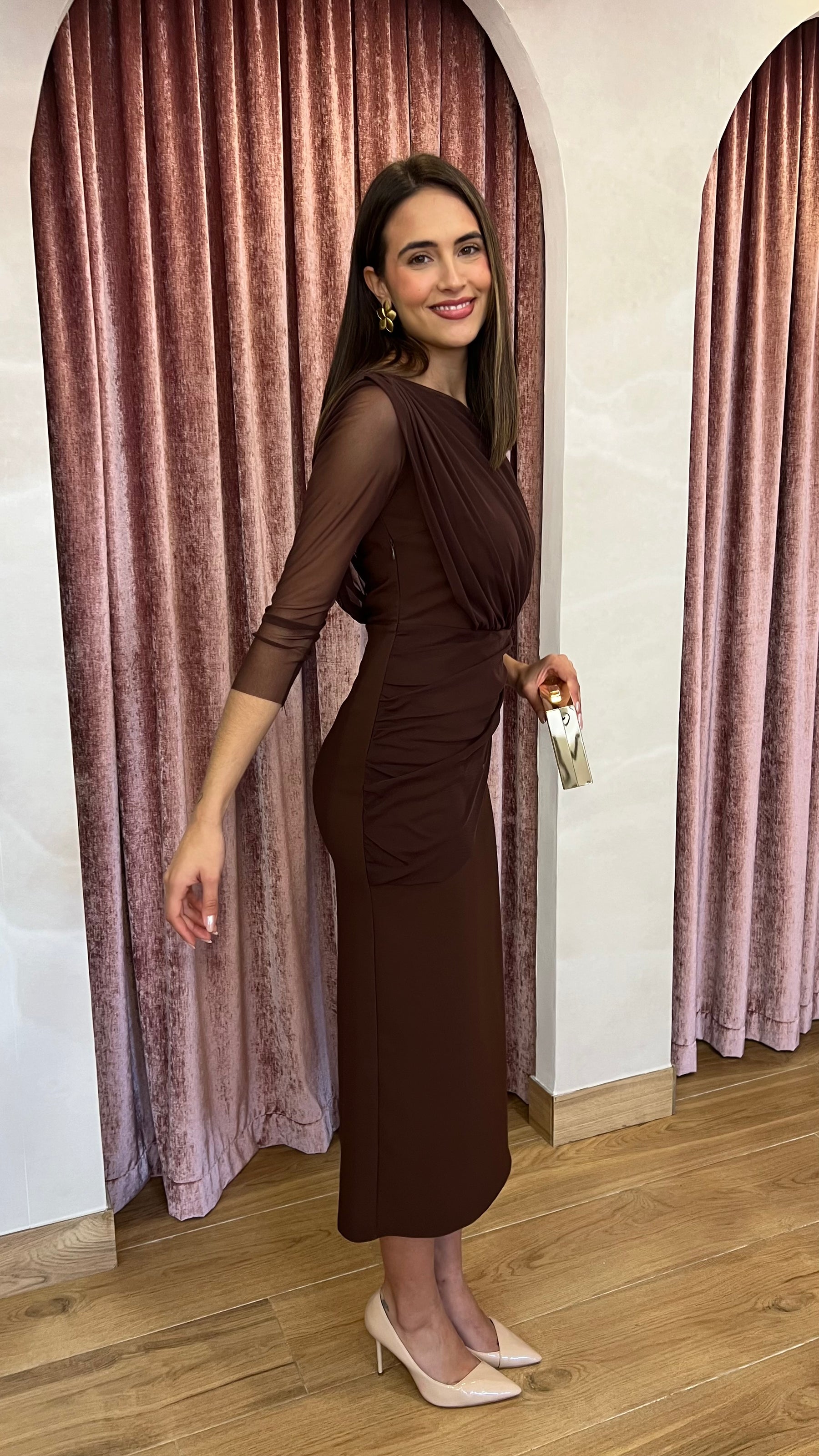 Vestido Soleil Marrón Chocolate “Made in Spain”