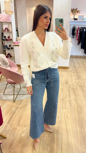 Rebeca Bordado Joya Blanca