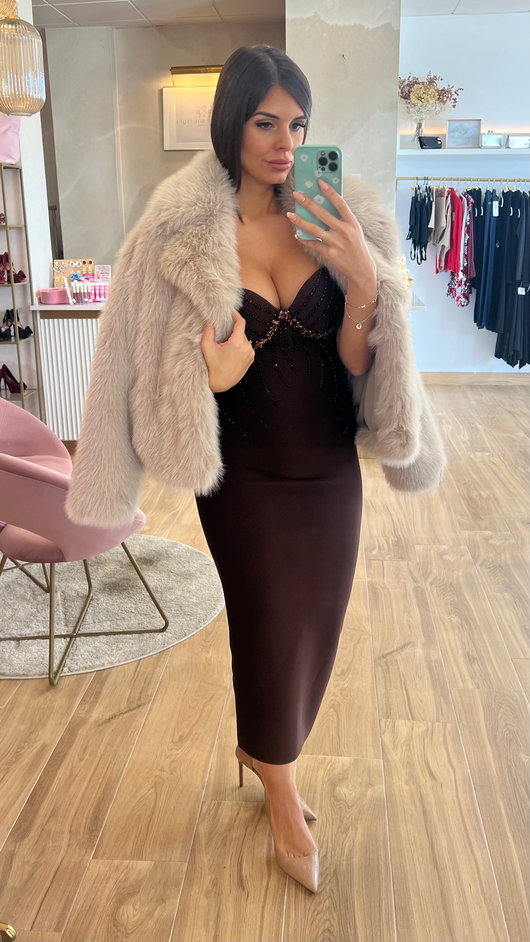 Vestido Bandage Valentina Chocolate