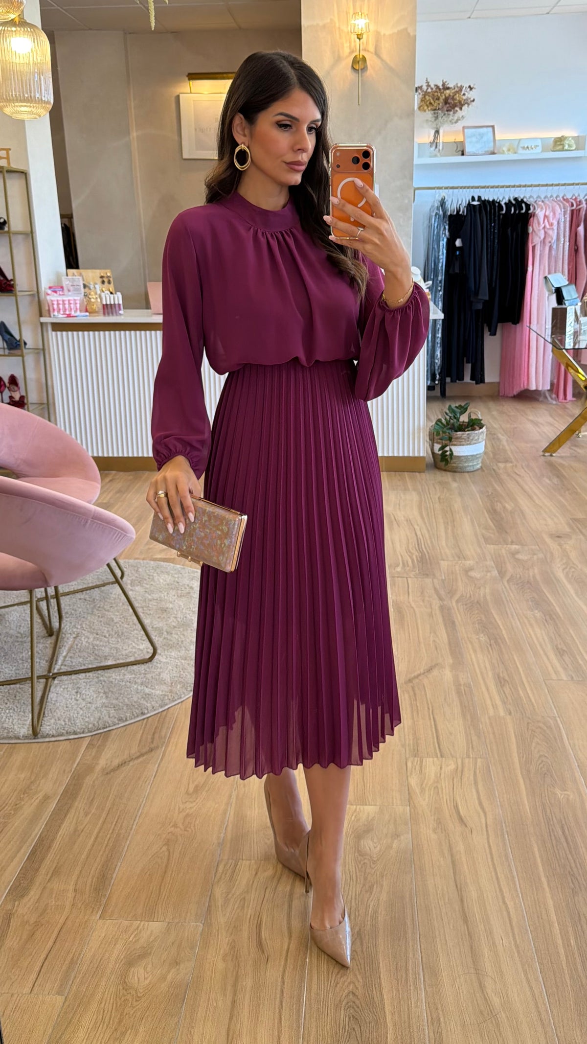 Vestido Paula Buganvilla