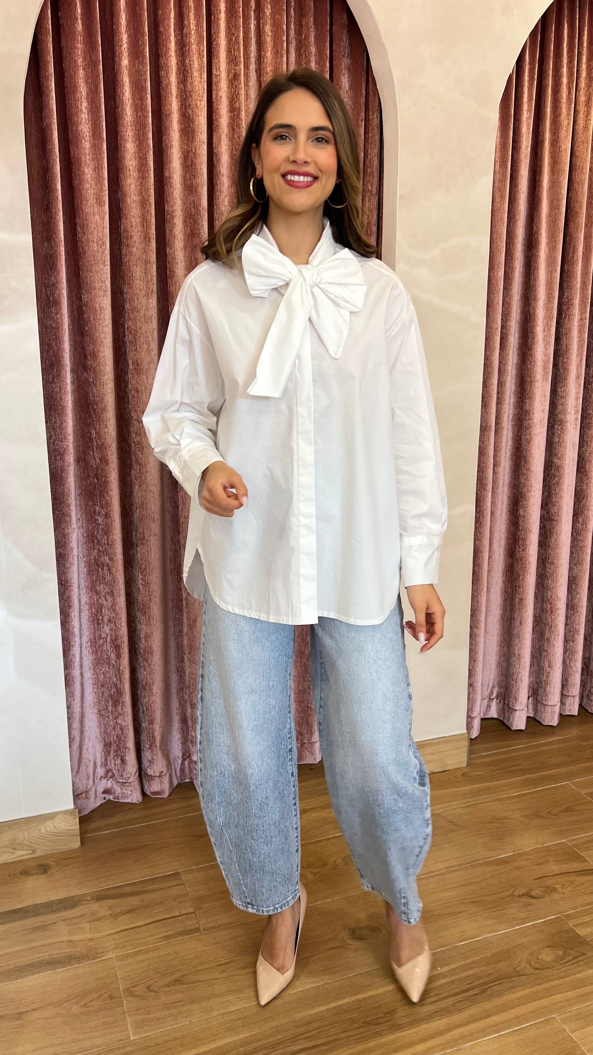 Camisa Lazada Blanca