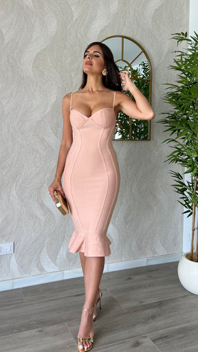 Vestido Bandage Araceli Rosado