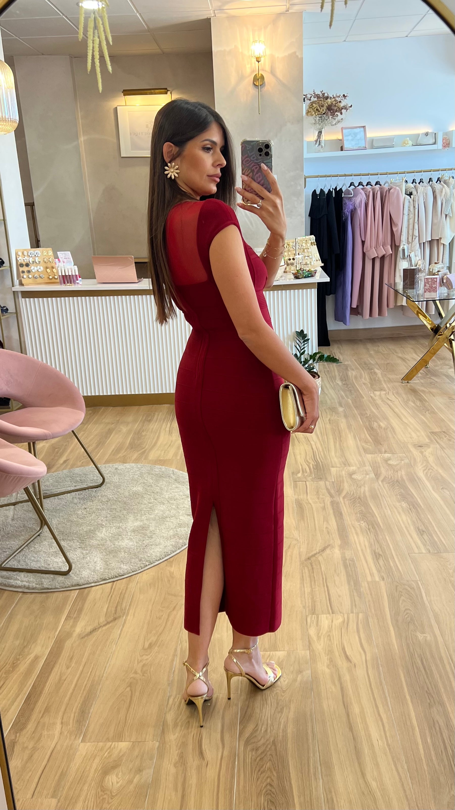 Vestido Bandage Charlotte Rojo