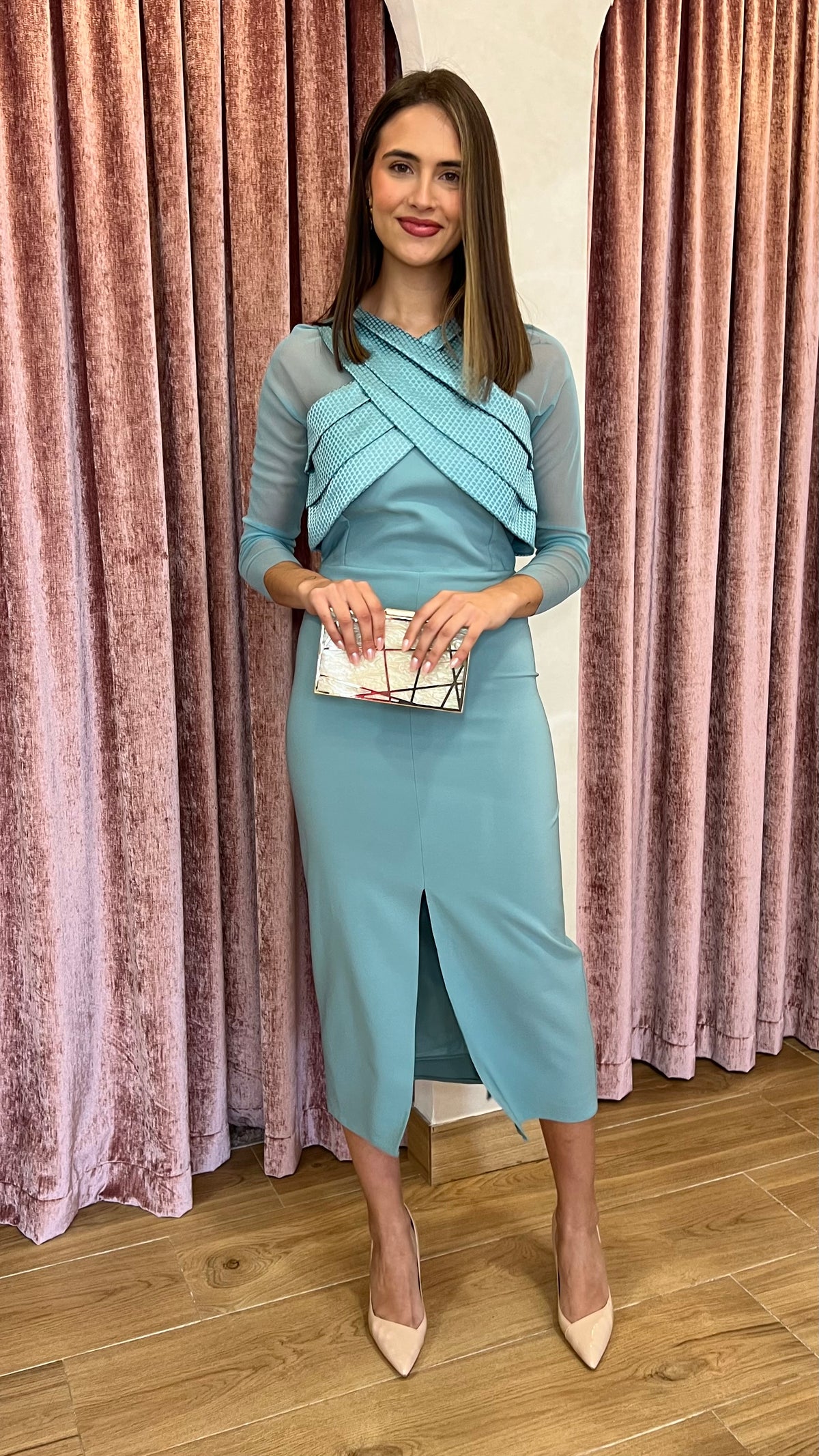 Vestido Ágata Azul Hielo “Made in Spain”