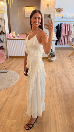 Vestido Delia Beige