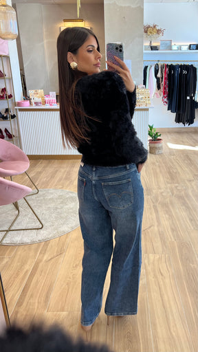 Rebeca Botones Oro Negra