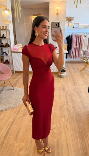 Vestido Bandage Charlotte Rojo