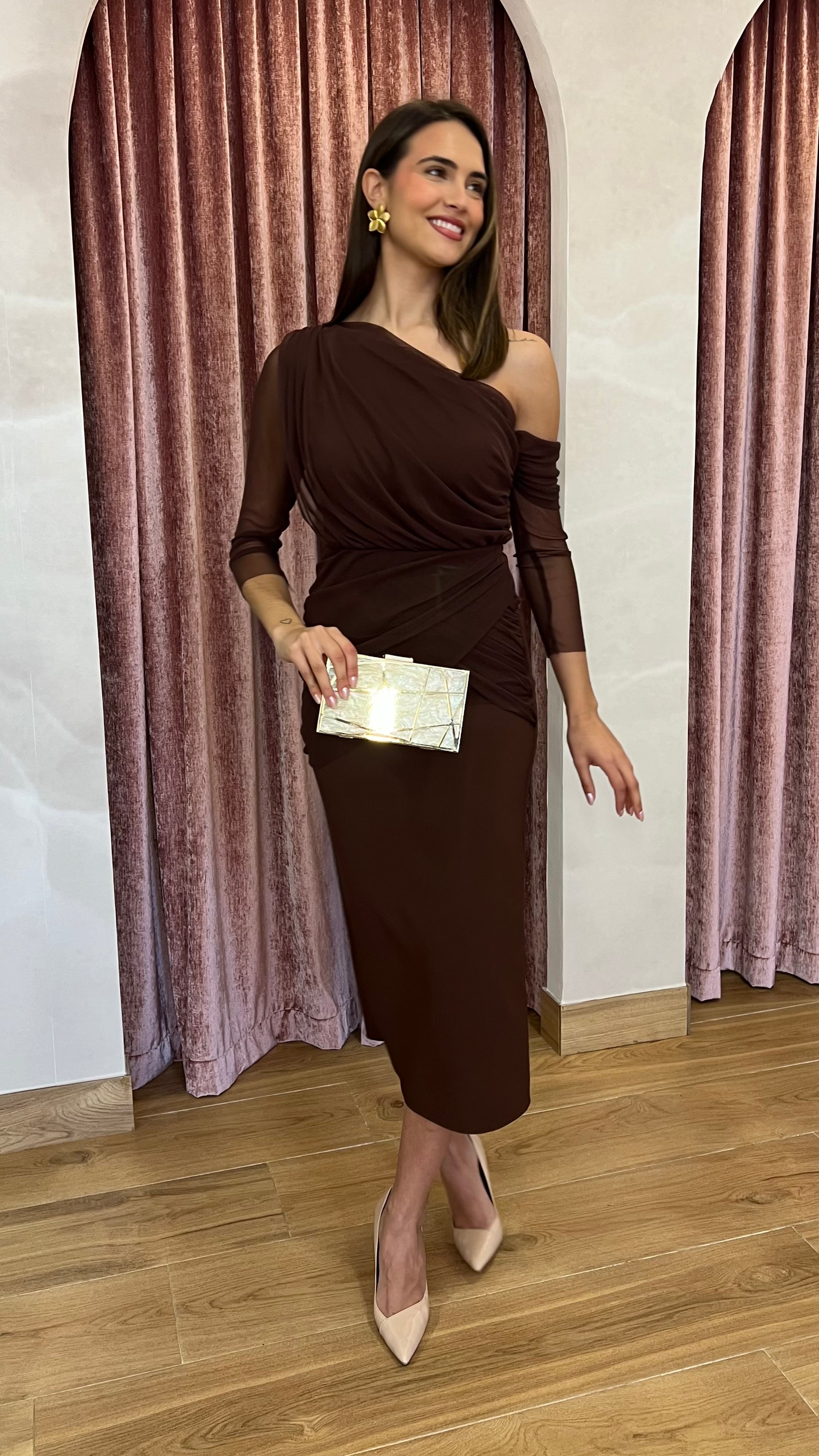 Vestido Soleil Marrón Chocolate “Made in Spain”