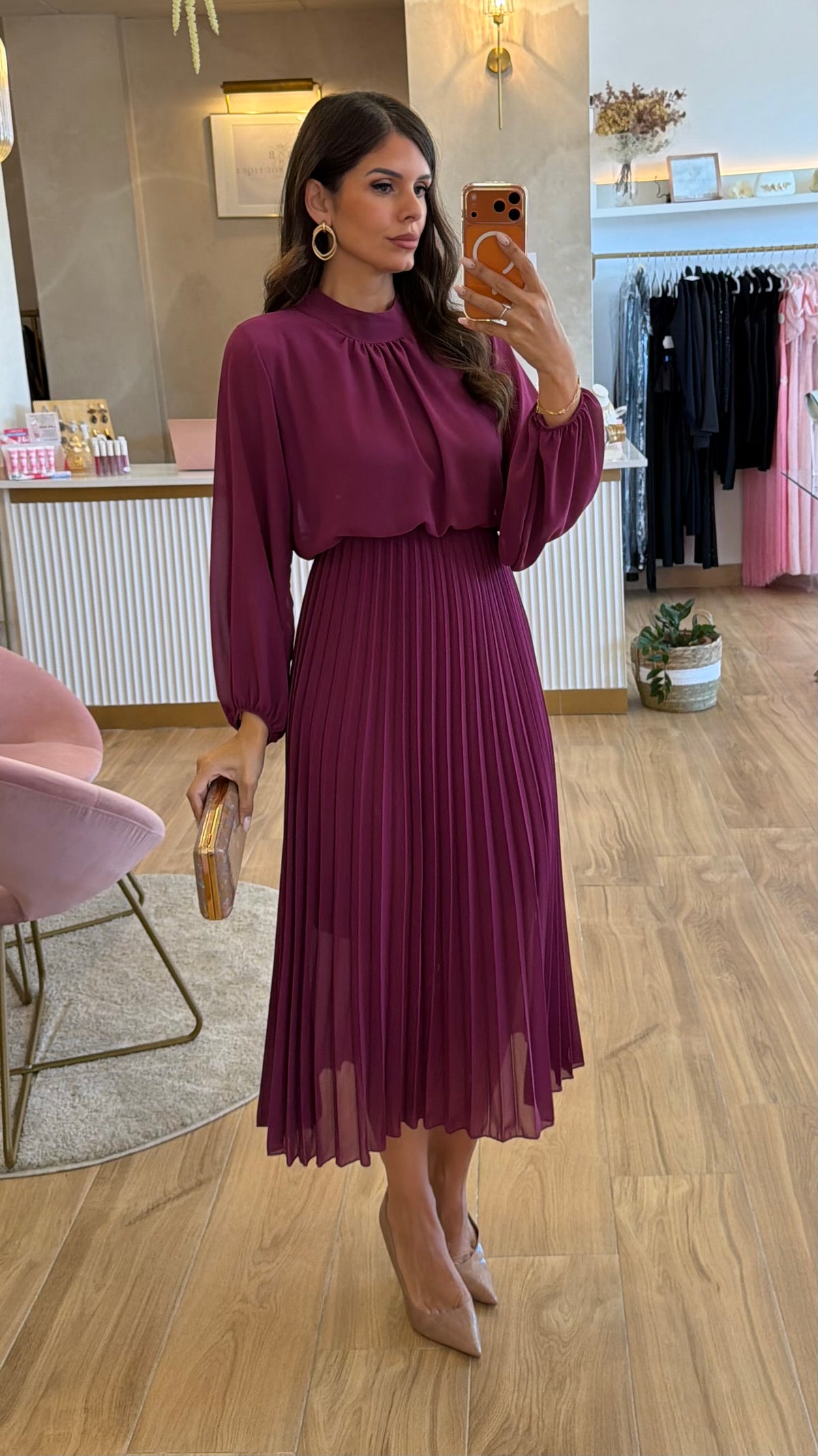 Vestido Paula Buganvilla