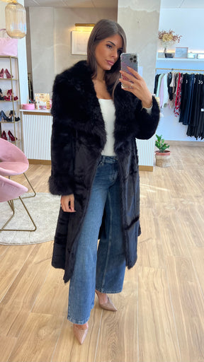 Abrigo Largo Negro Premium