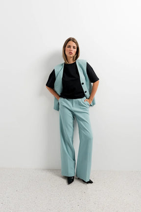 Pantalón Pinzas AguaMarina