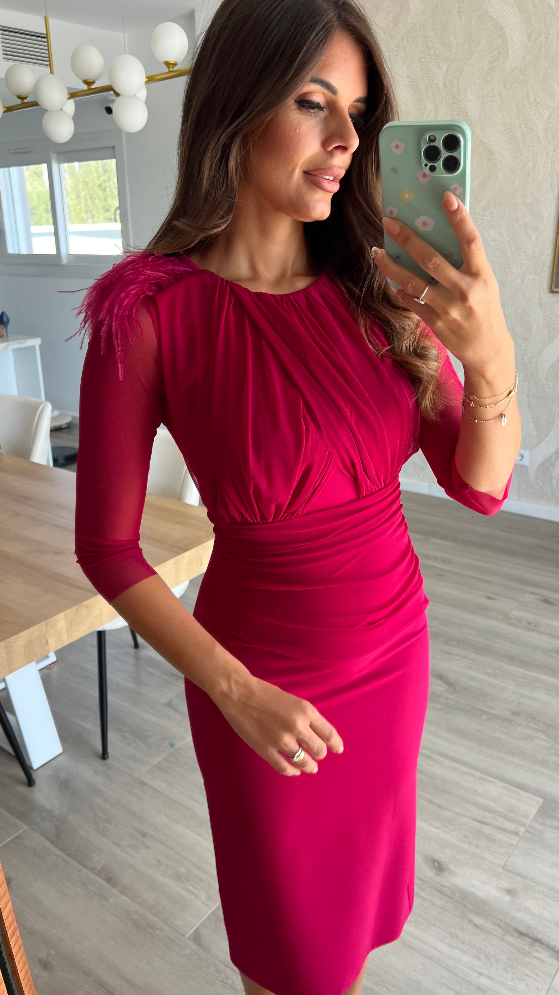 Vestido Leonor Cereza “Made in Spain”