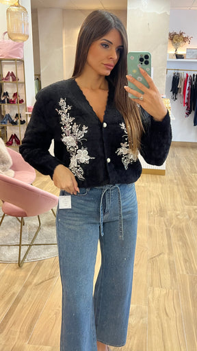 Rebeca Bordado Joya Negra