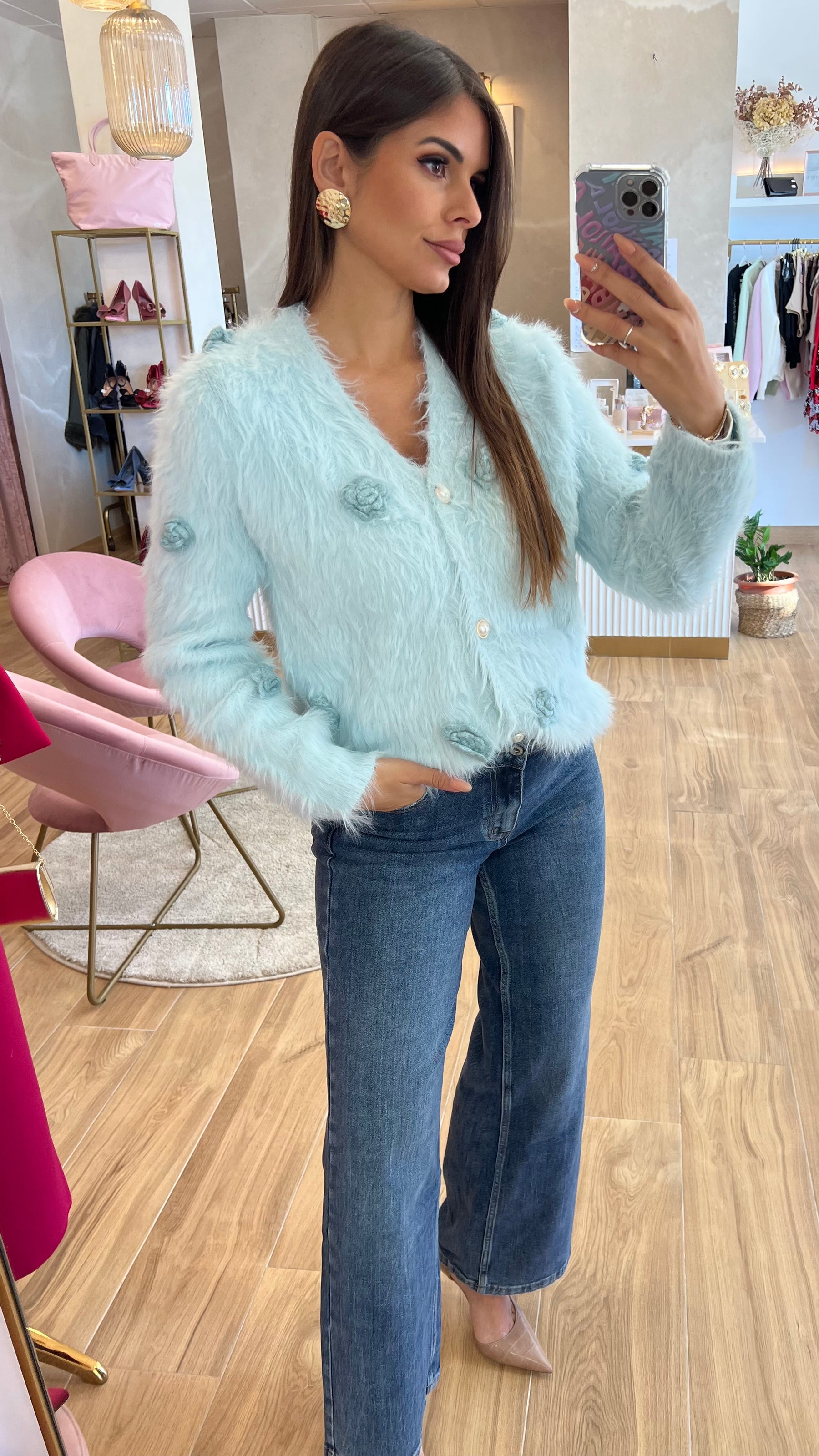 Rebeca Flores Celeste Premium