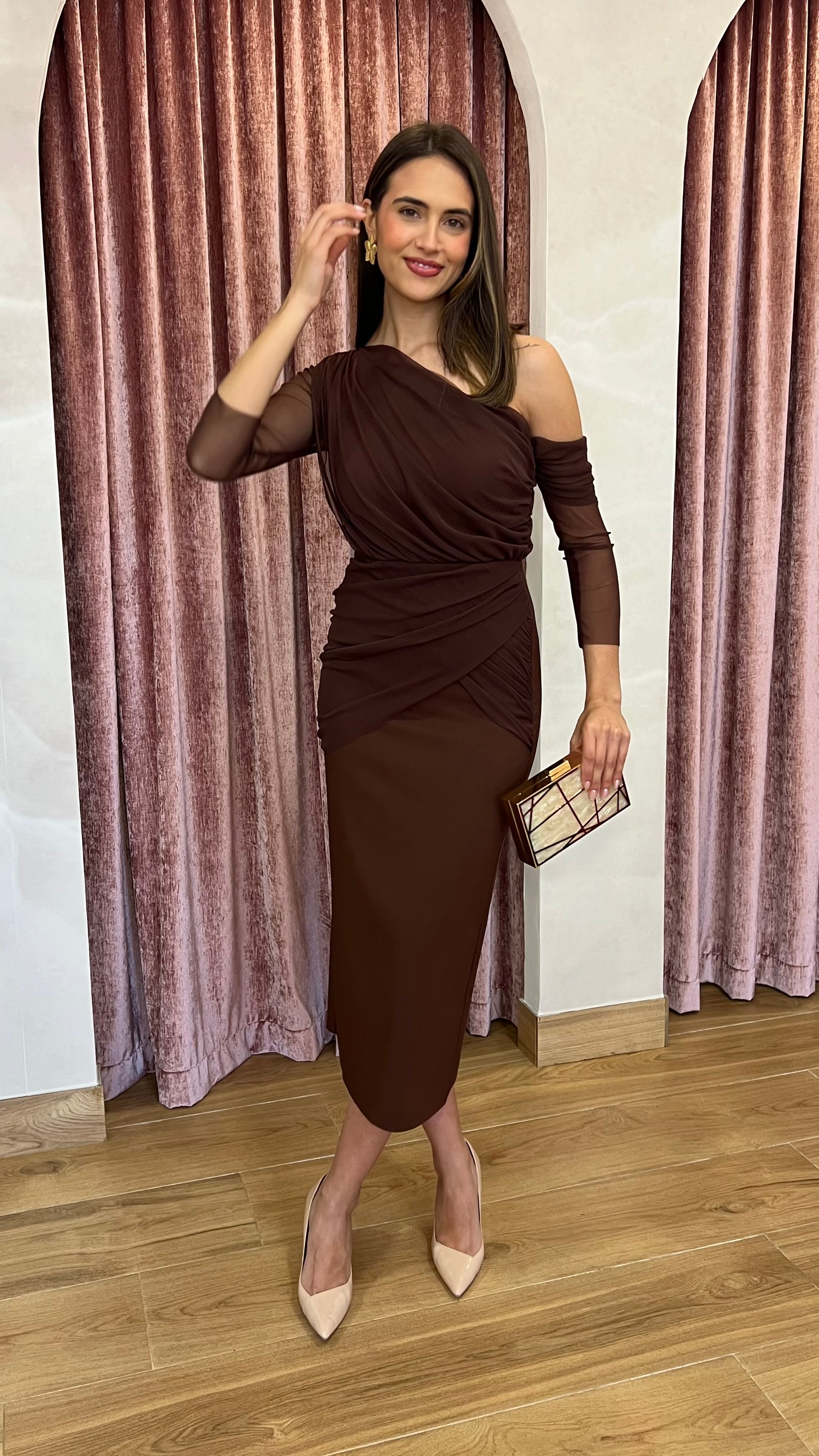 Vestido Soleil Marrón Chocolate “Made in Spain”