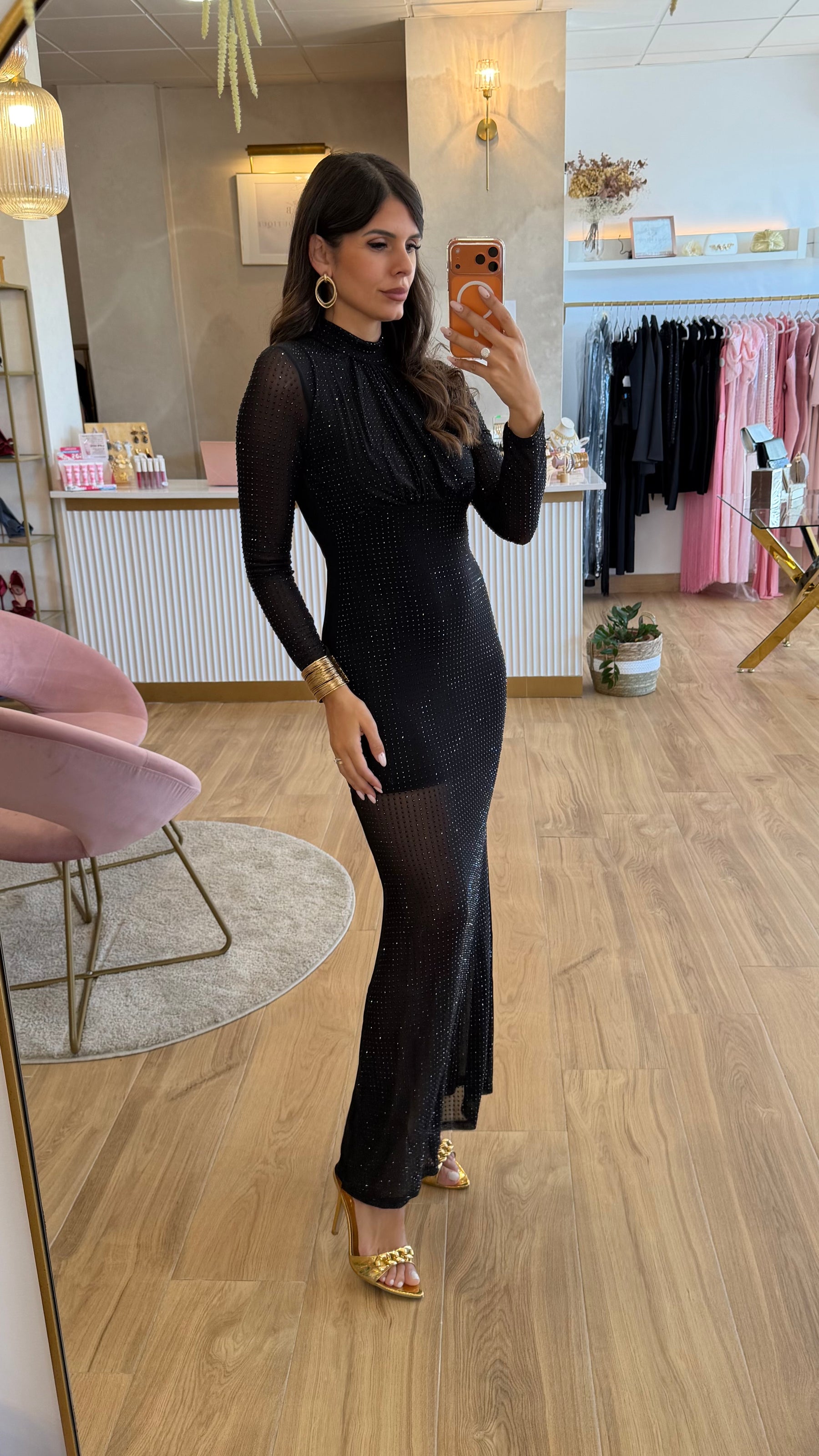 Vestido Gema Brilli Negro