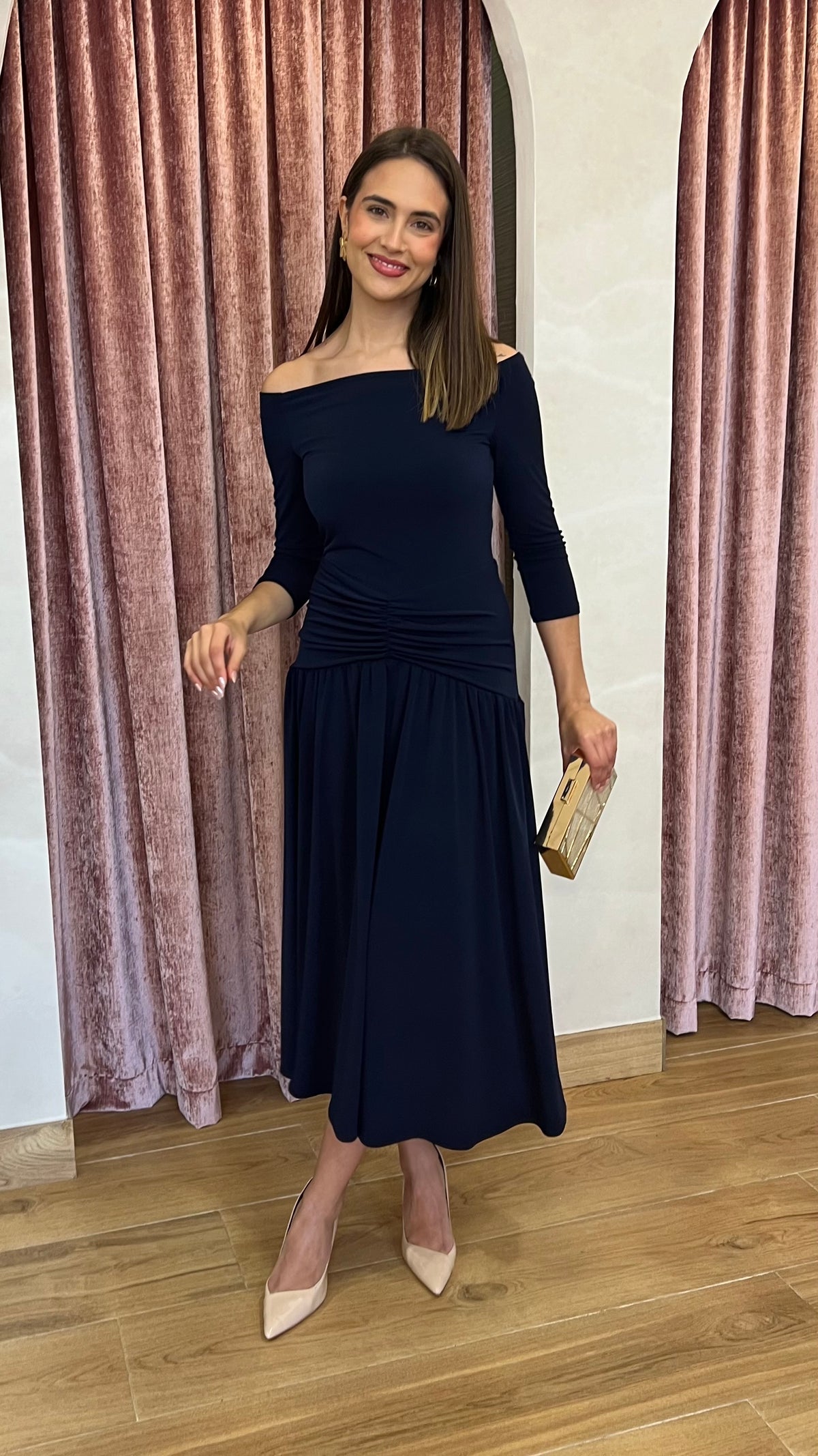 Vestido Amalfi Marino “Made in Spain”