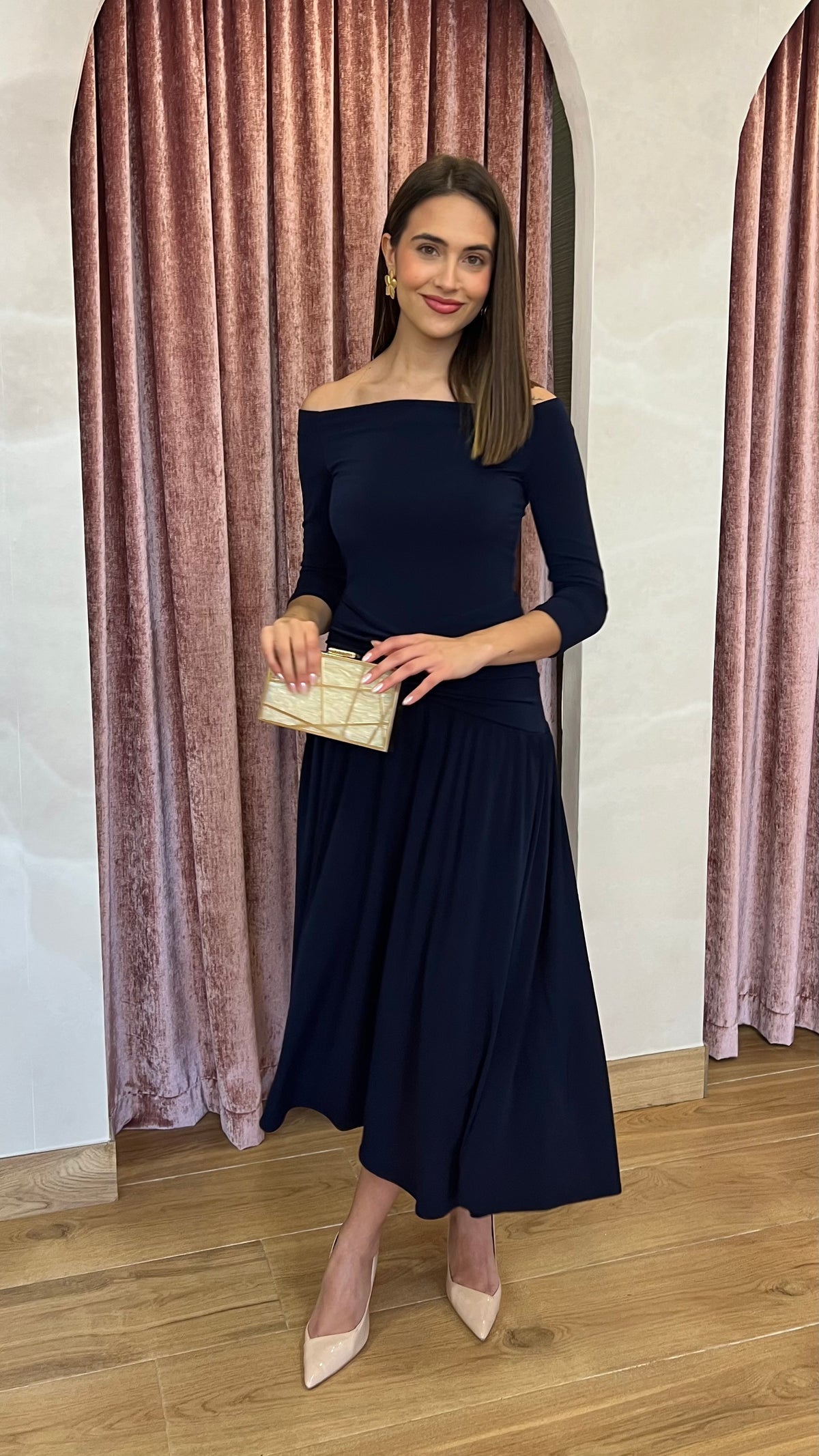 Vestido Amalfi Marino “Made in Spain”