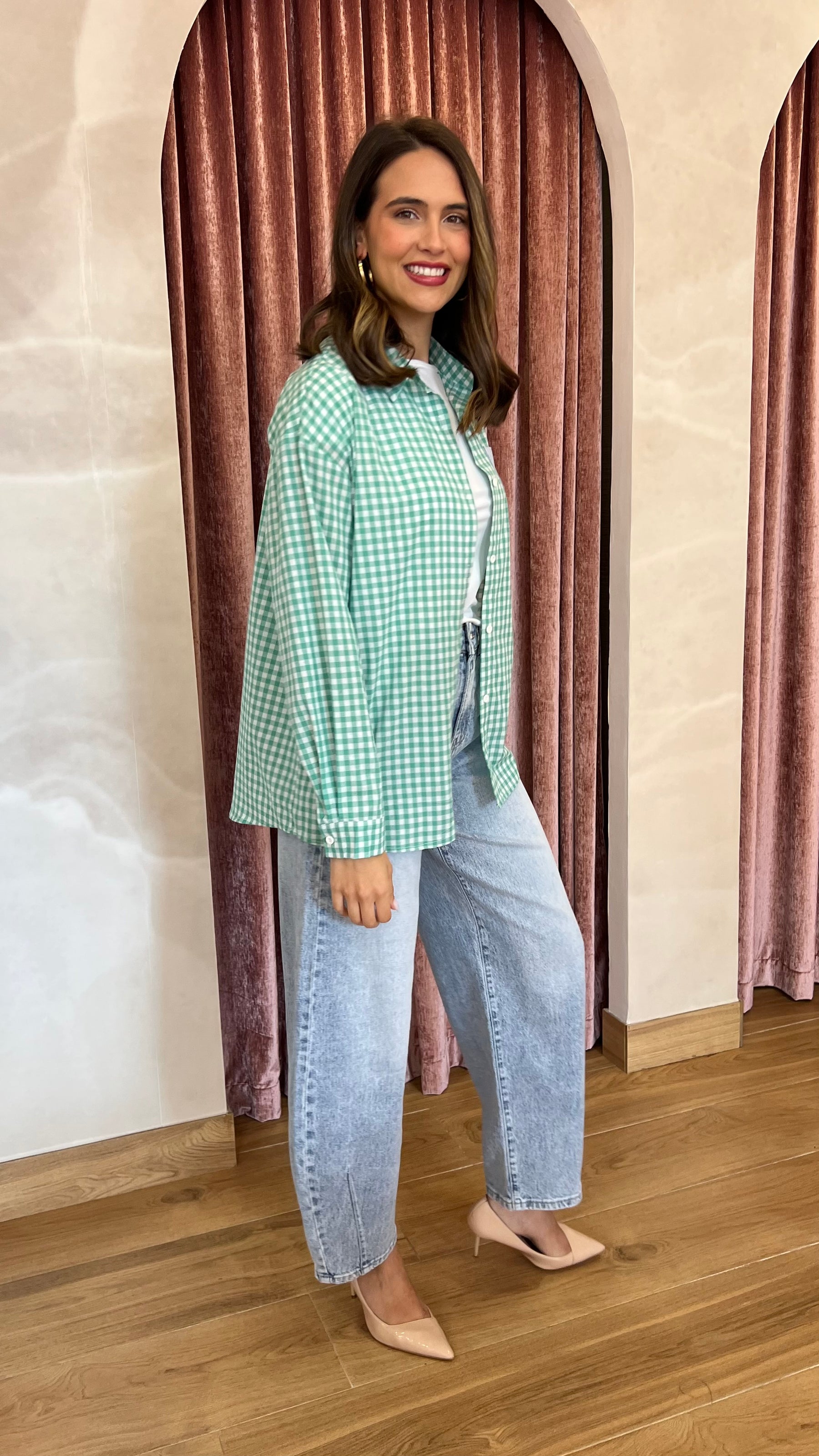 Camisa Bolsillo Verde