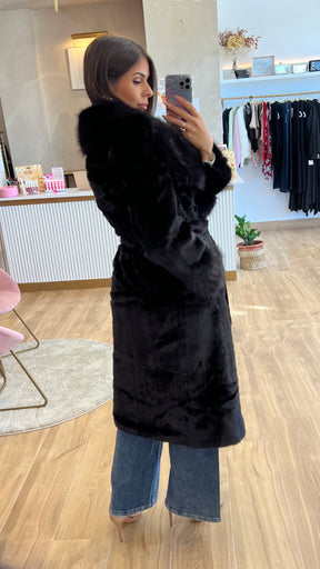 Abrigo Largo Negro Premium